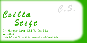 csilla stift business card
